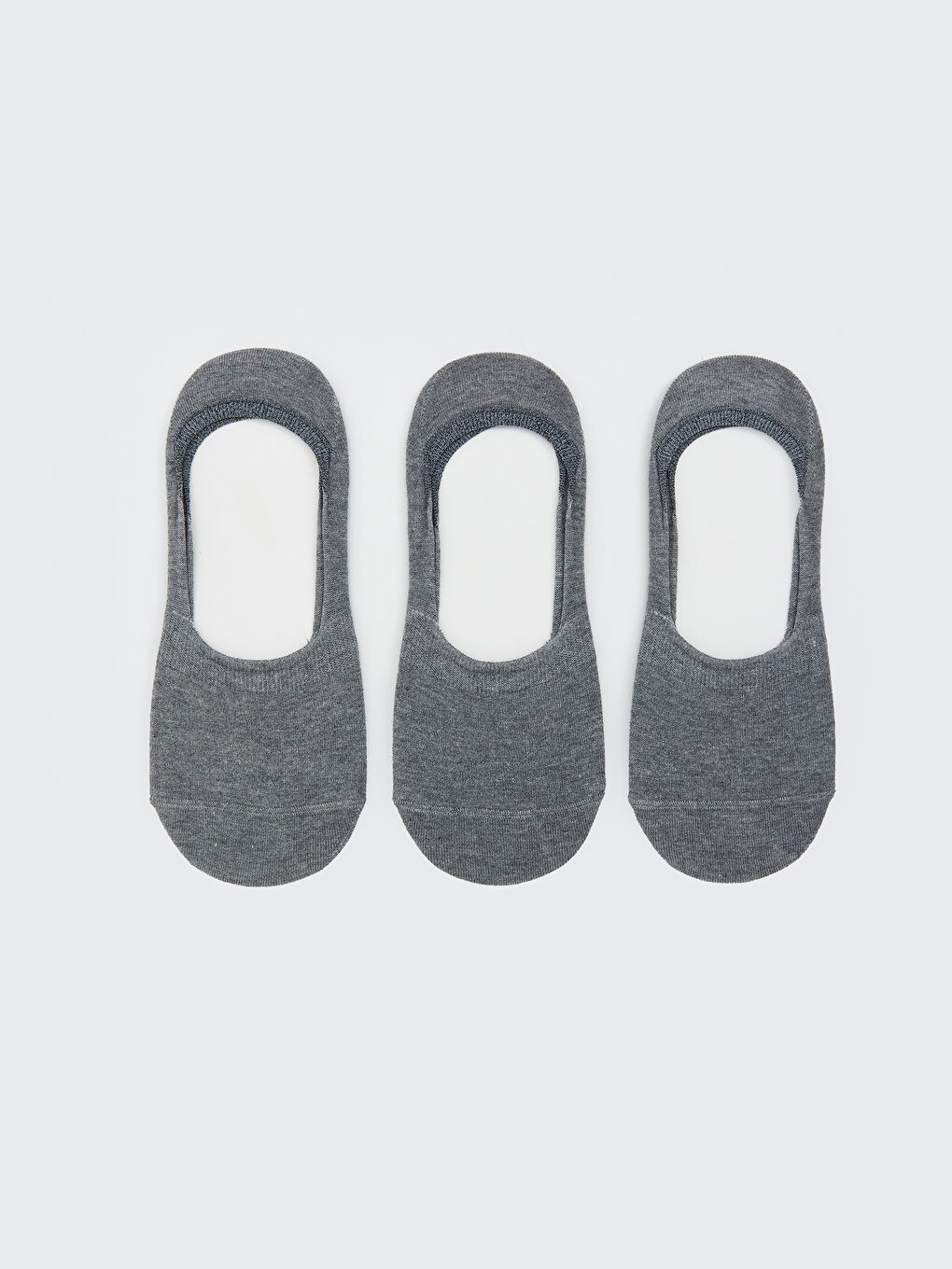 Gri Erkek Babet Çorap 3'lü
