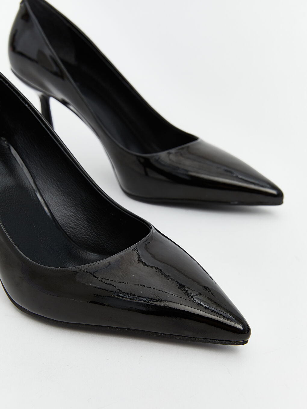 Shiny Leather-Look Women's High Heels -S5MB42Z8-HUC
