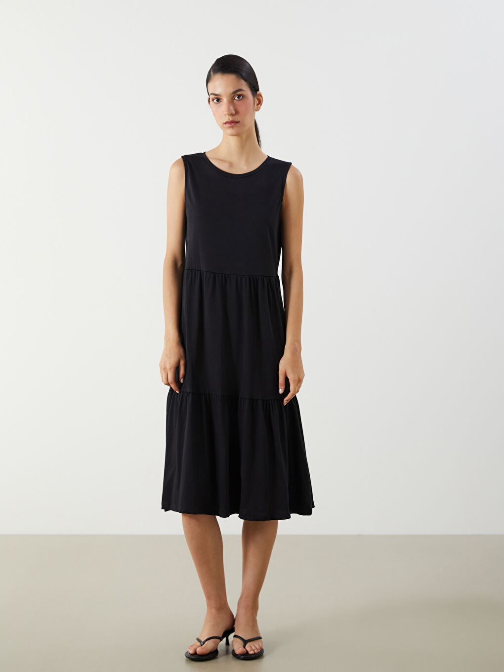 LCW Comfort Woman BLACK Dress -S5MB46Z8-CVL