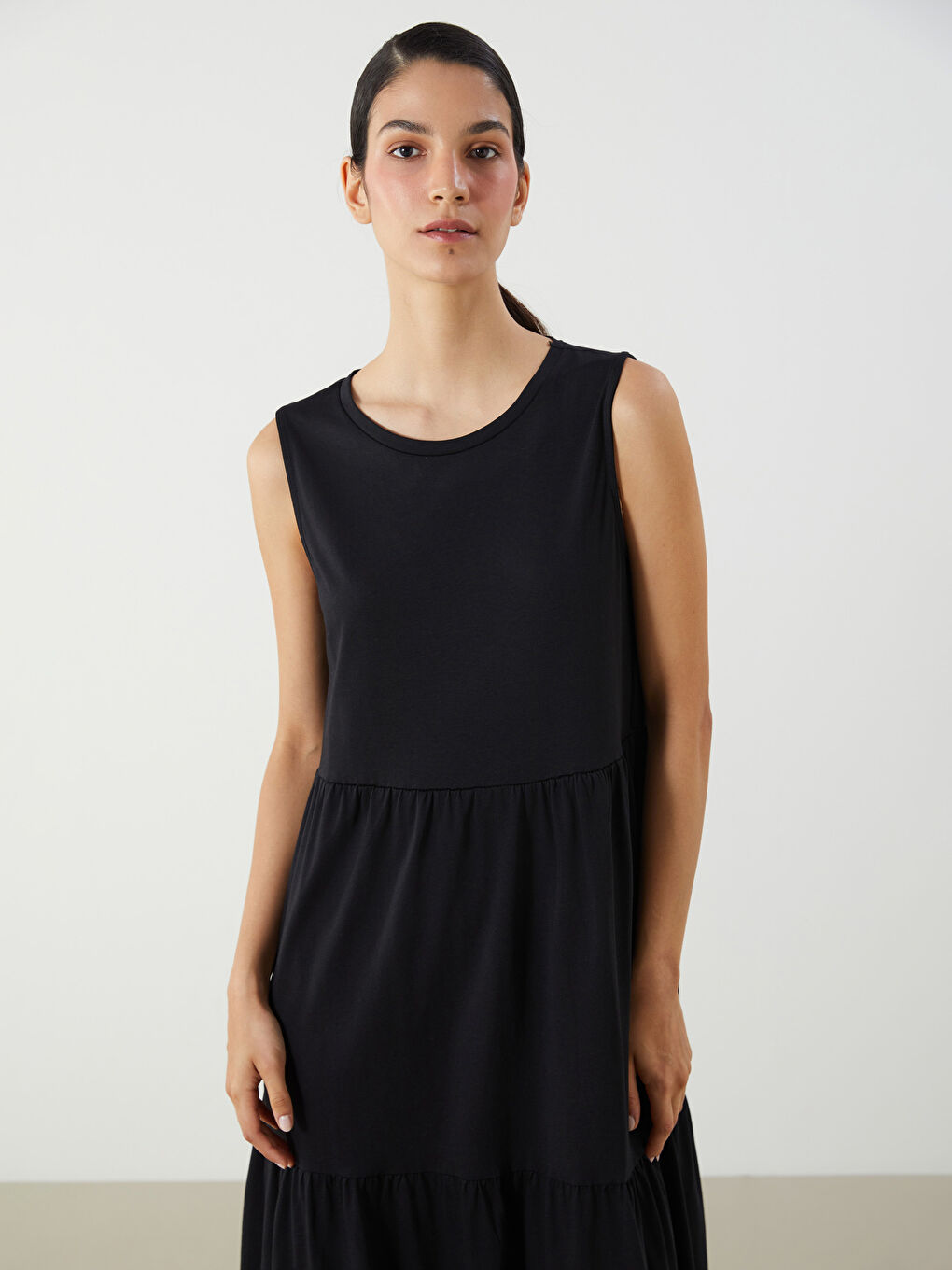 LCW Comfort Woman BLACK Dress -S5MB46Z8-CVL