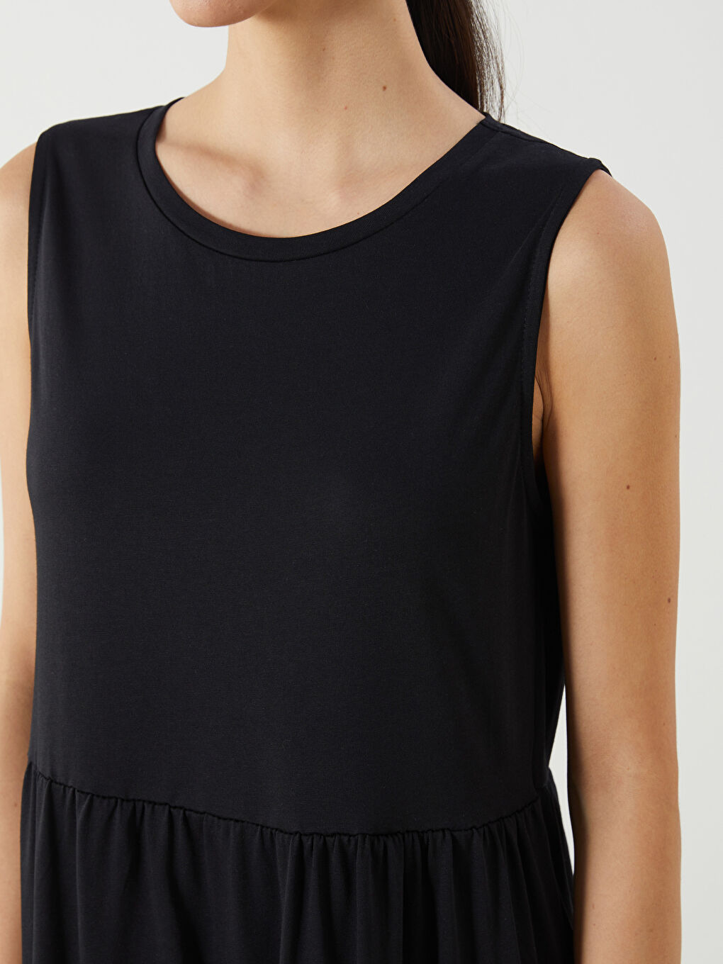 LCW Comfort Woman BLACK Dress -S5MB46Z8-CVL