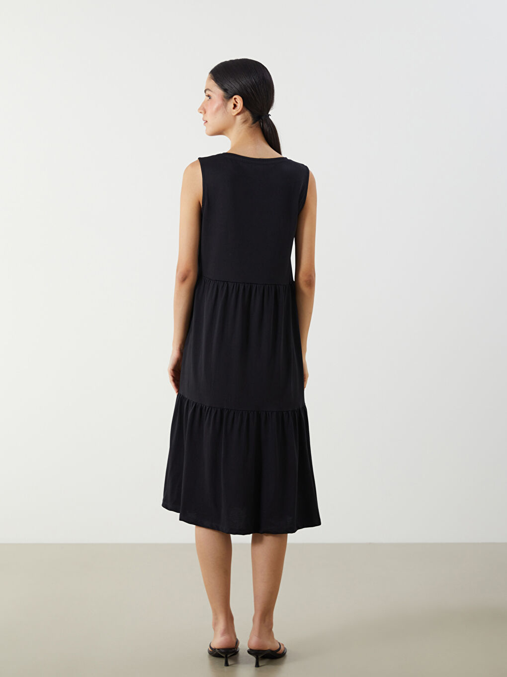 LCW Comfort Woman BLACK Dress -S5MB46Z8-CVL
