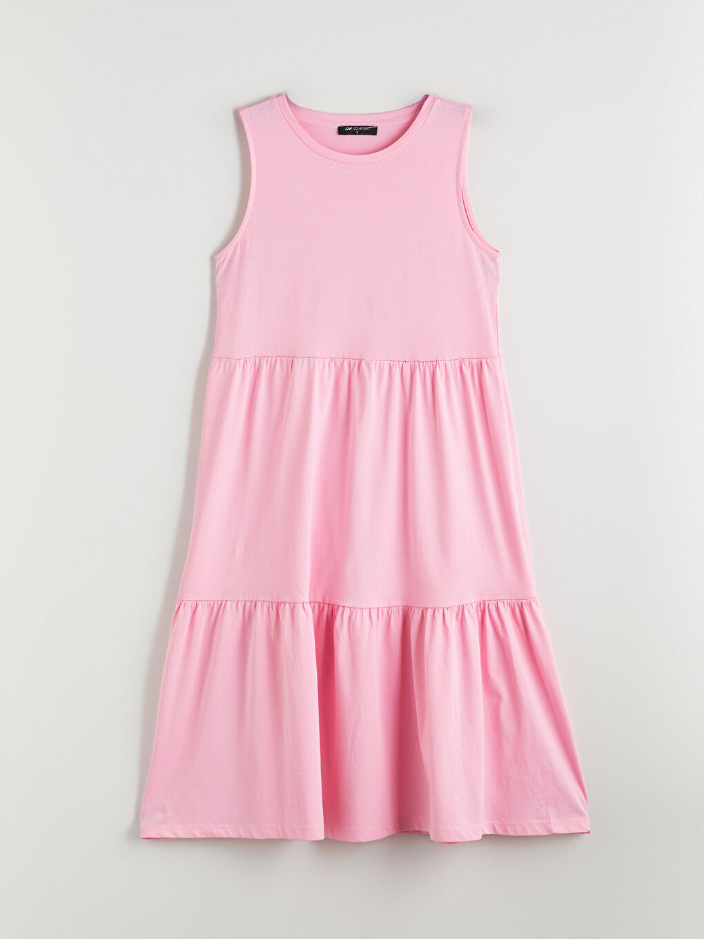 Crew Neck Sleeveless Dress-4