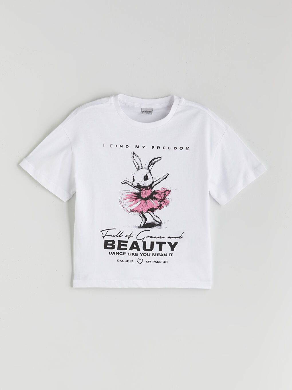 Crew Neck Girls' T-Shirt