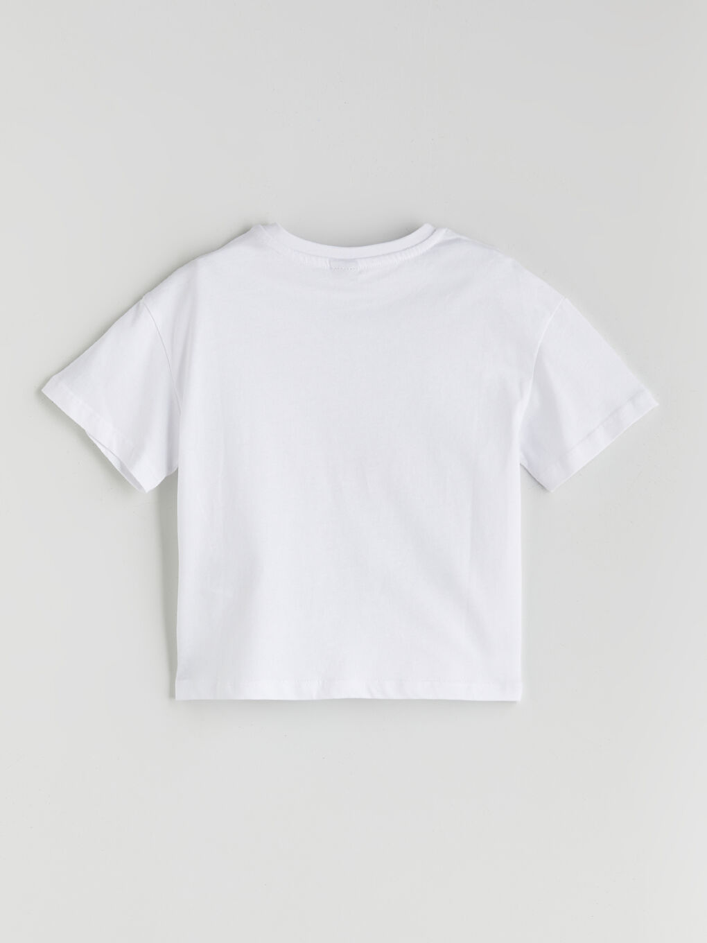 Crew Neck Girls' T-Shirt-1