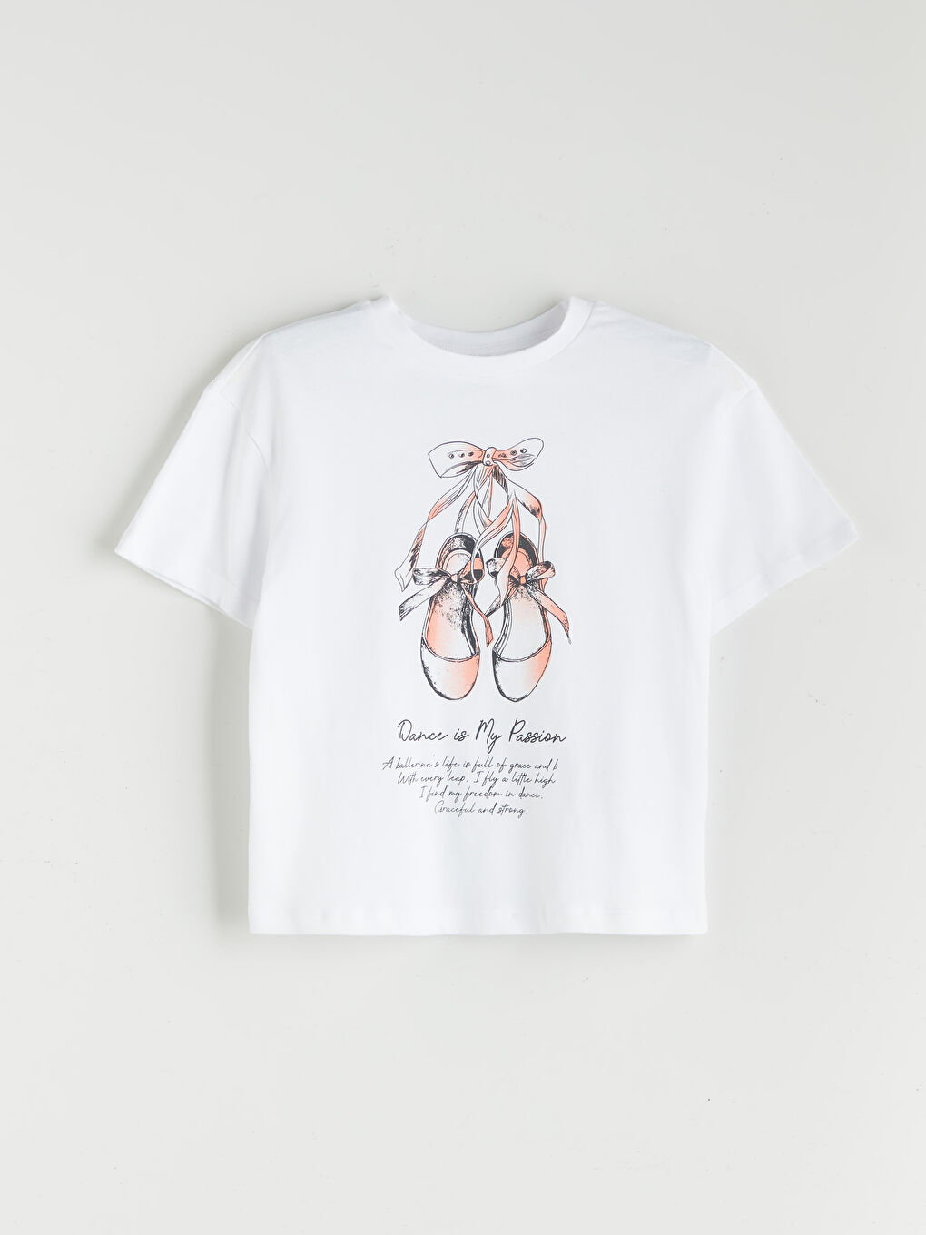 Crew Neck Girls' T-Shirt