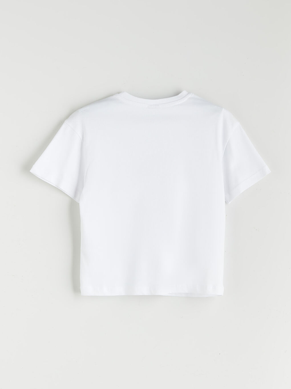Crew Neck Girls' T-Shirt-1