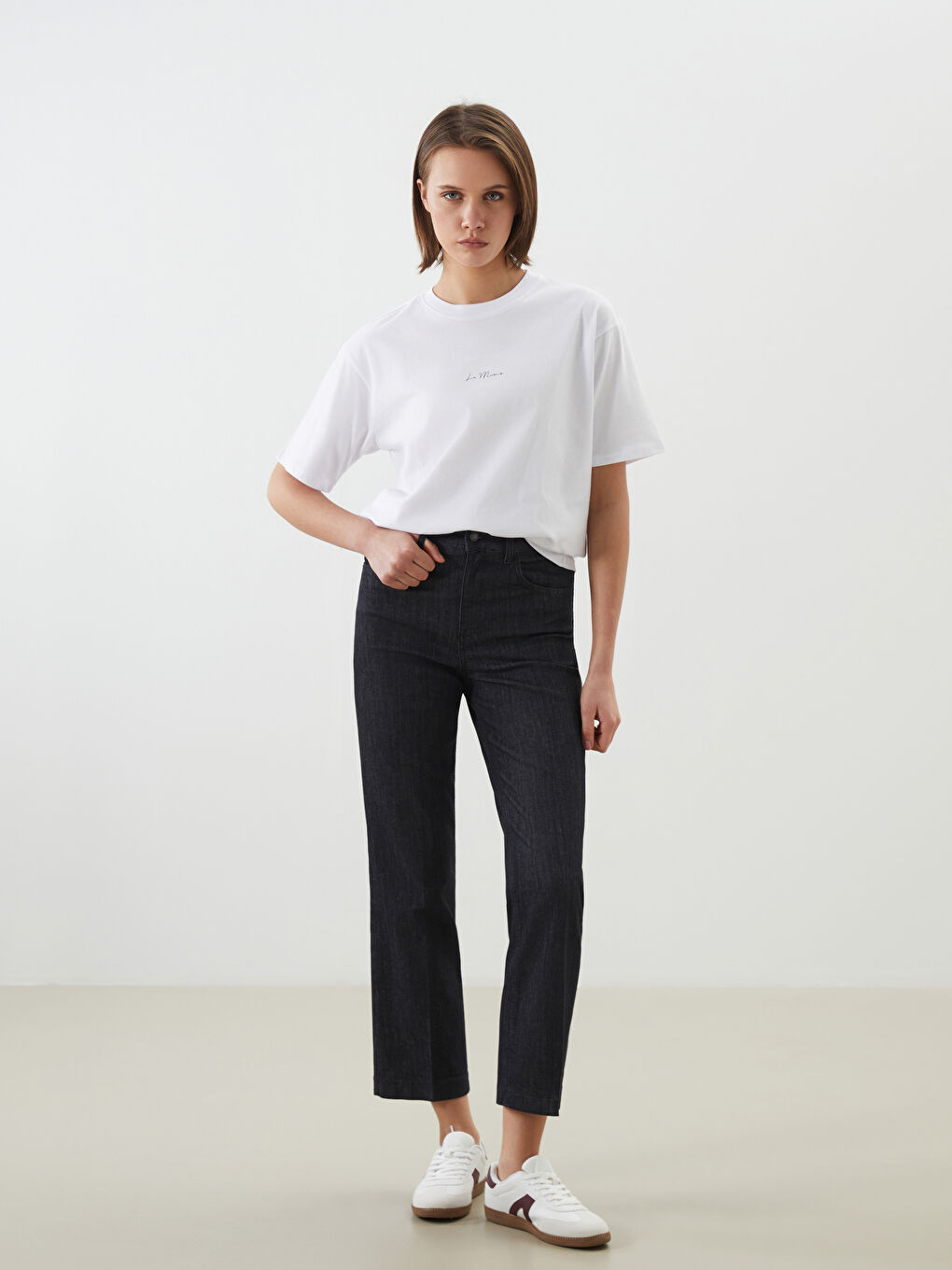 LCW Jeans Gri Flare Kadın Jean Pantolon