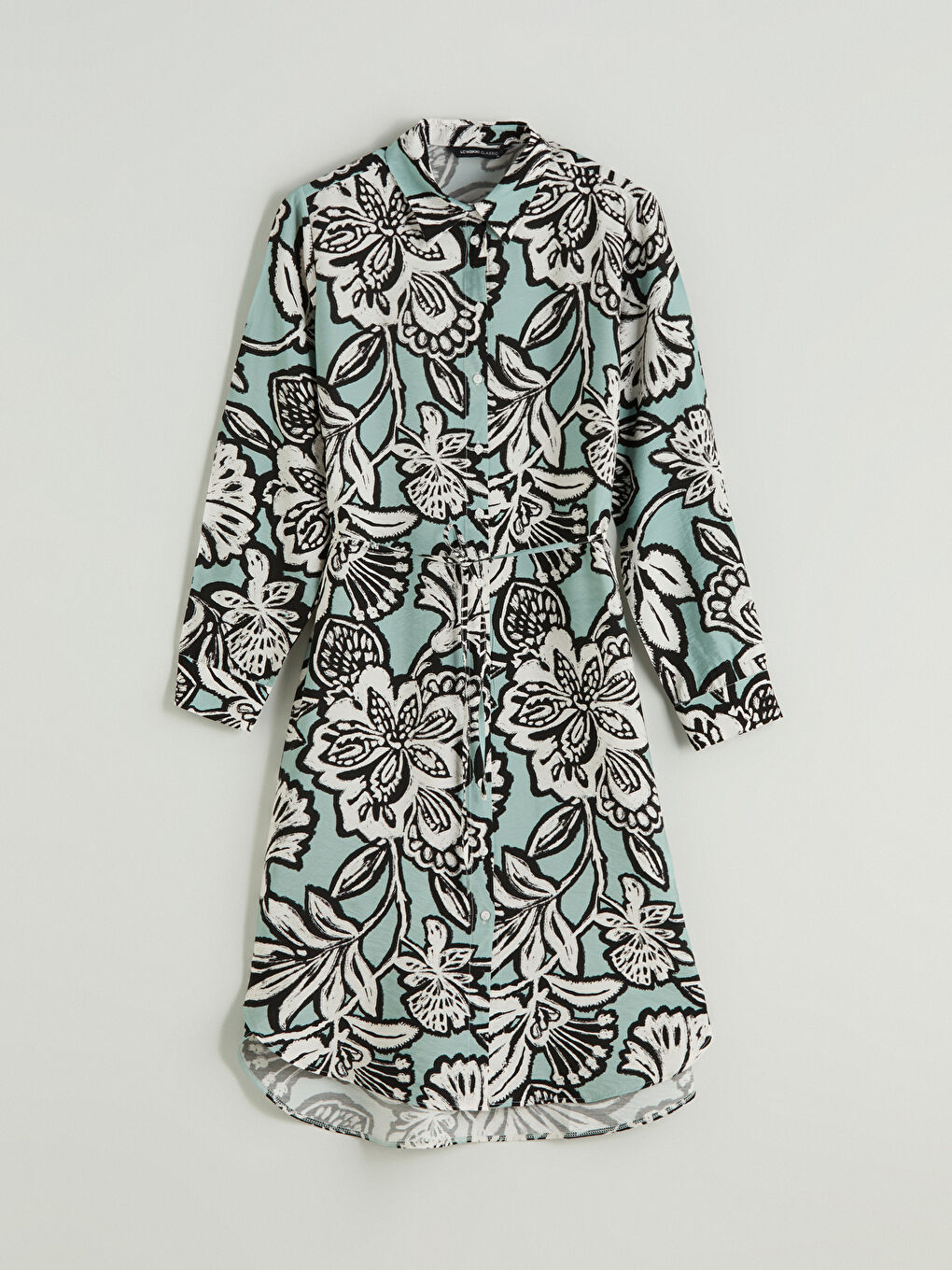 LCWAIKIKI Classic Patterned Oversize Women's Shirt Tunic -S5MB75Z8-F9C