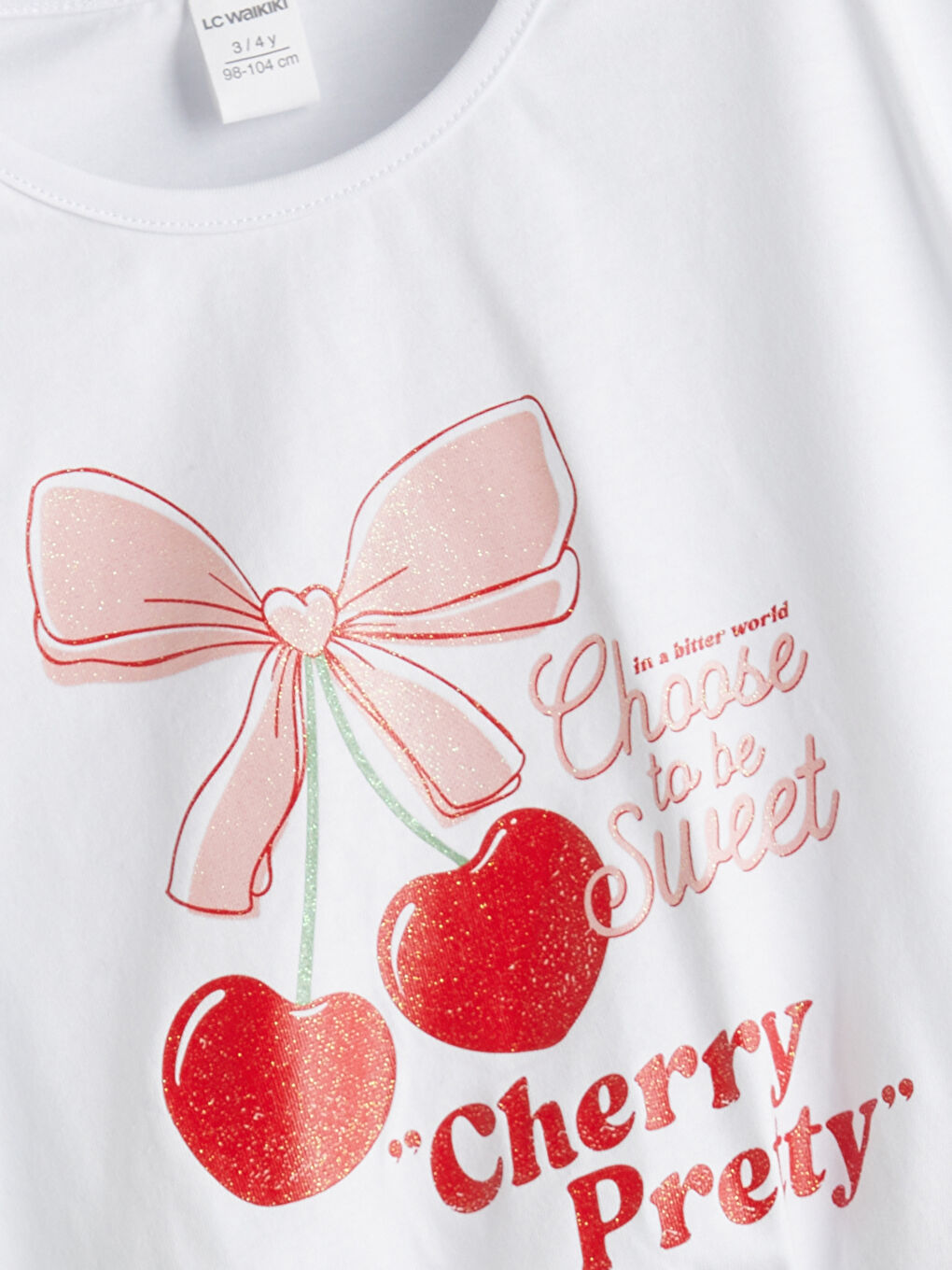 Crew Neck Printed Girls' T-Shirt -S5MB76Z1-JYX