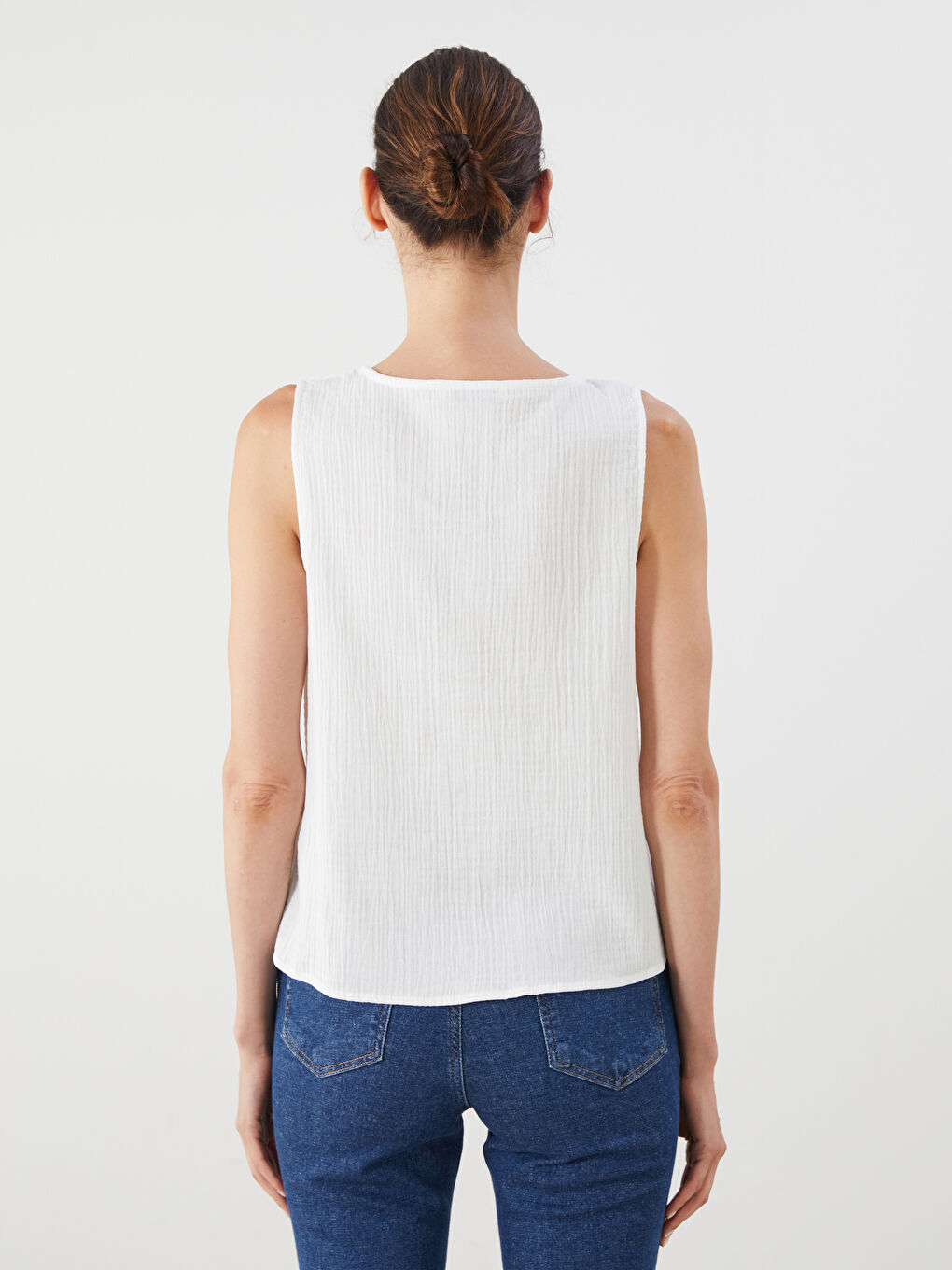 LCWAIKIKI Classic Woman WHITE Blouse -S5MB77Z8-Q6K