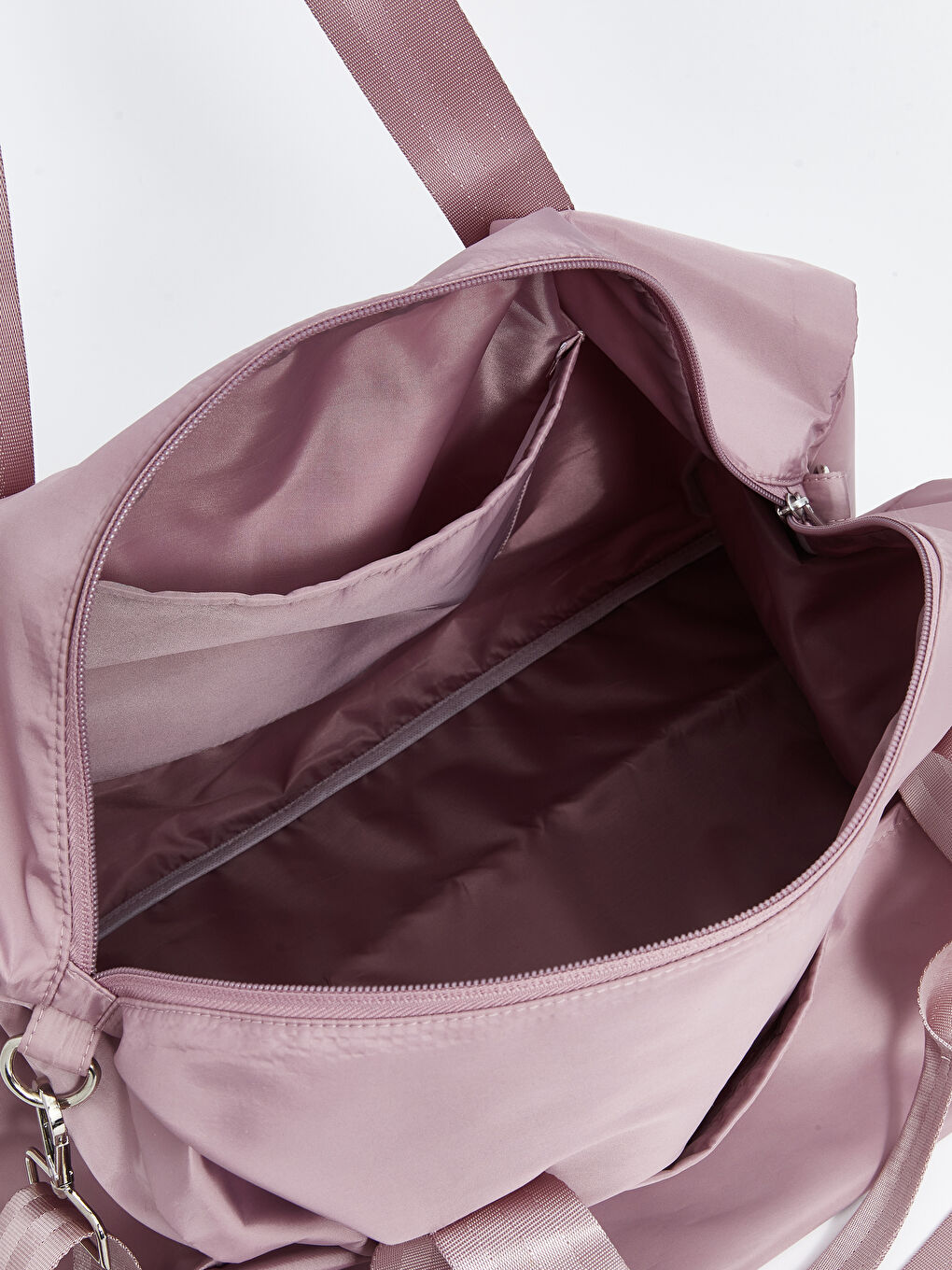 Pembe Baskılı Kadın Spor Çantası-4