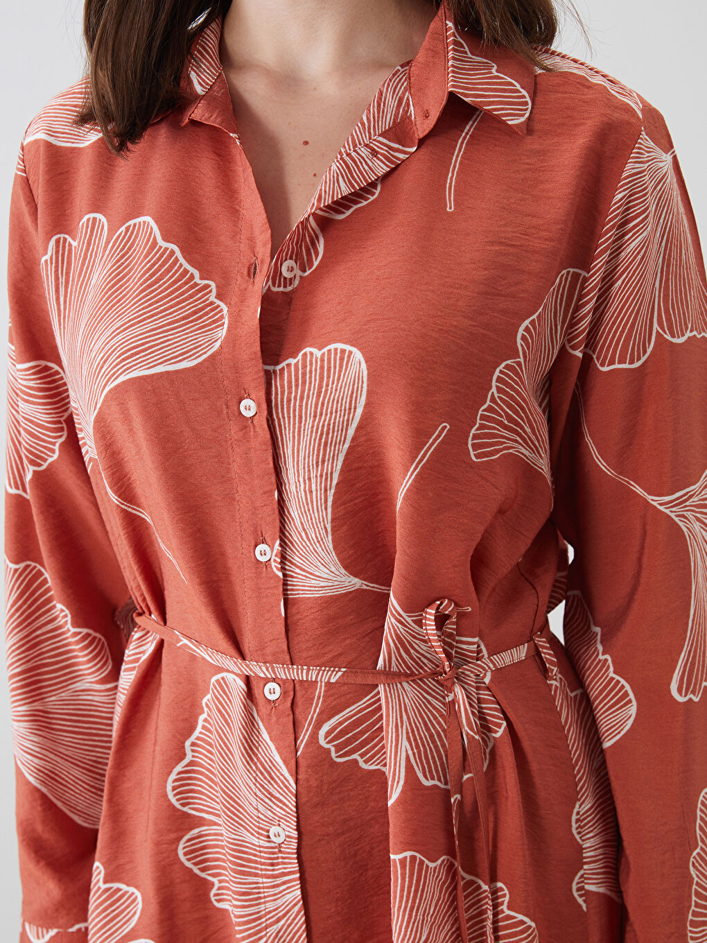 LCWAIKIKI Classic Patterned Women's Shirt Tunic -S5MC50Z8-LTQ