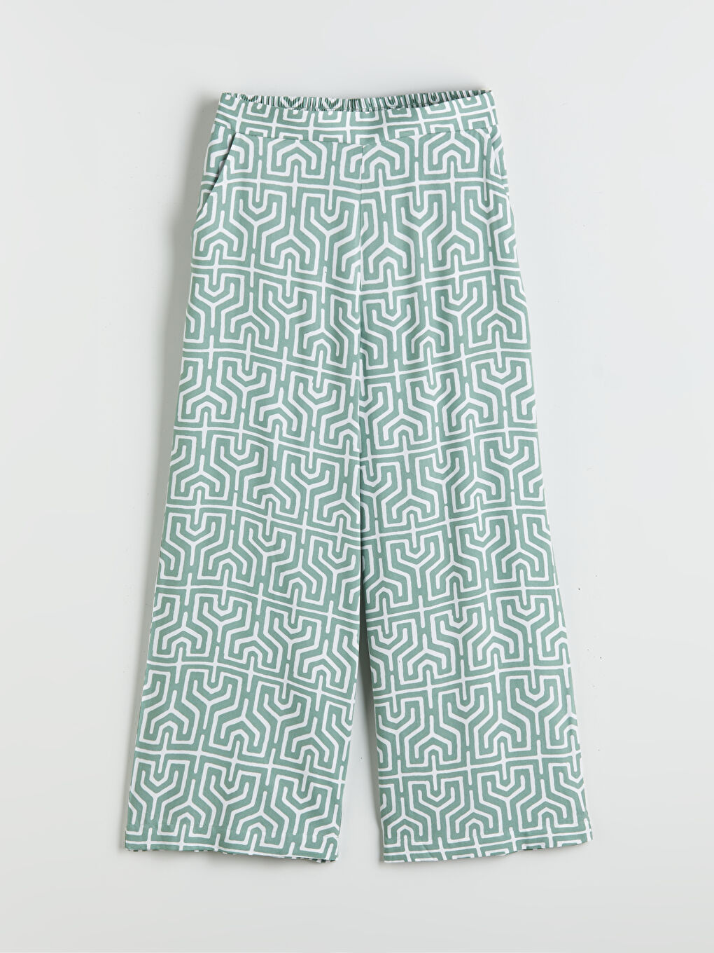 Patterned Women's Capri with Elastic Waist-4