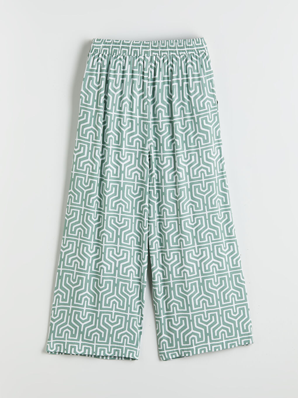 Patterned Women's Capri with Elastic Waist-5