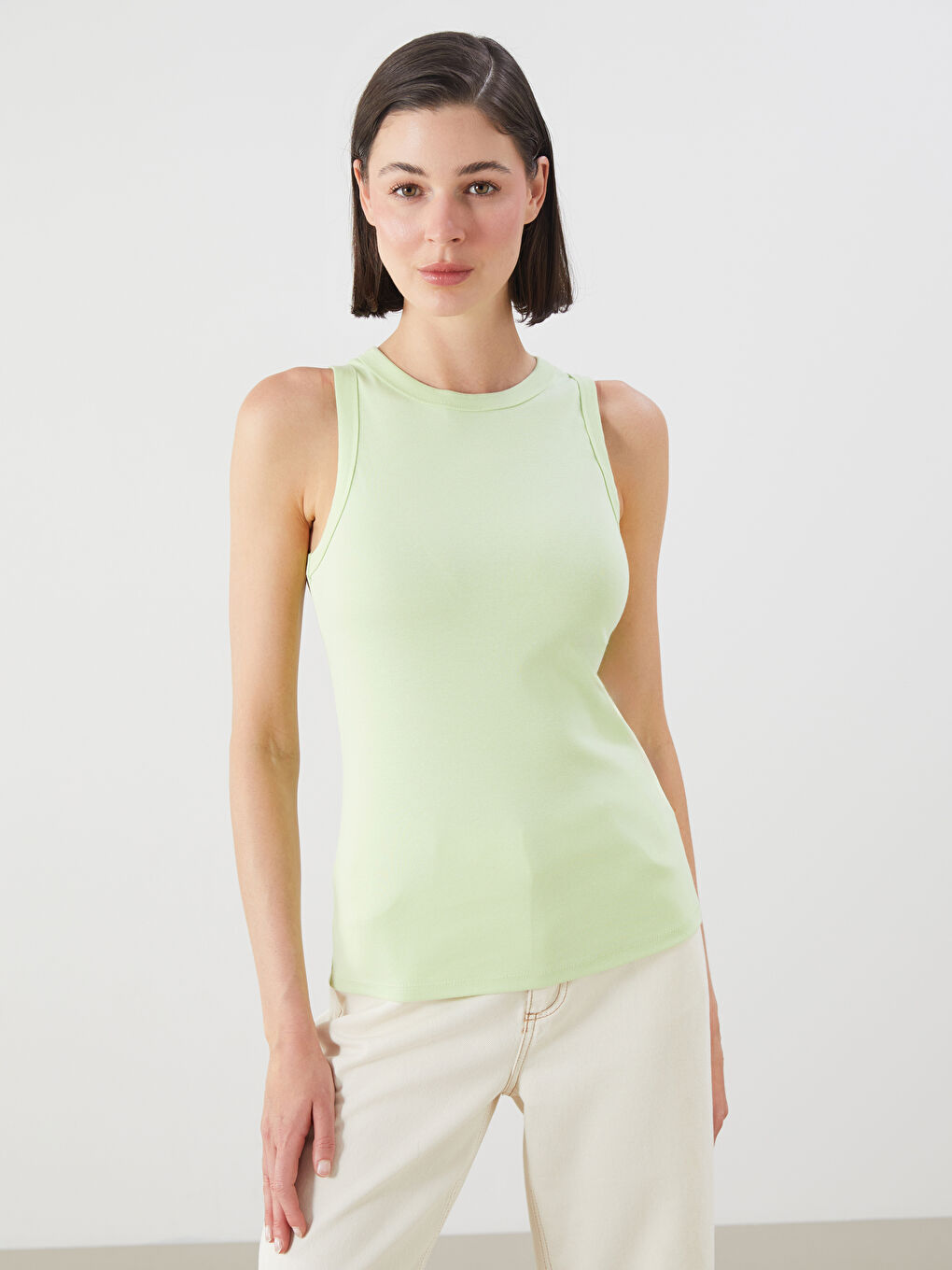 LCWAIKIKI Classic Crew Neck Women's Tank Top -S5MD03Z8-FSZ