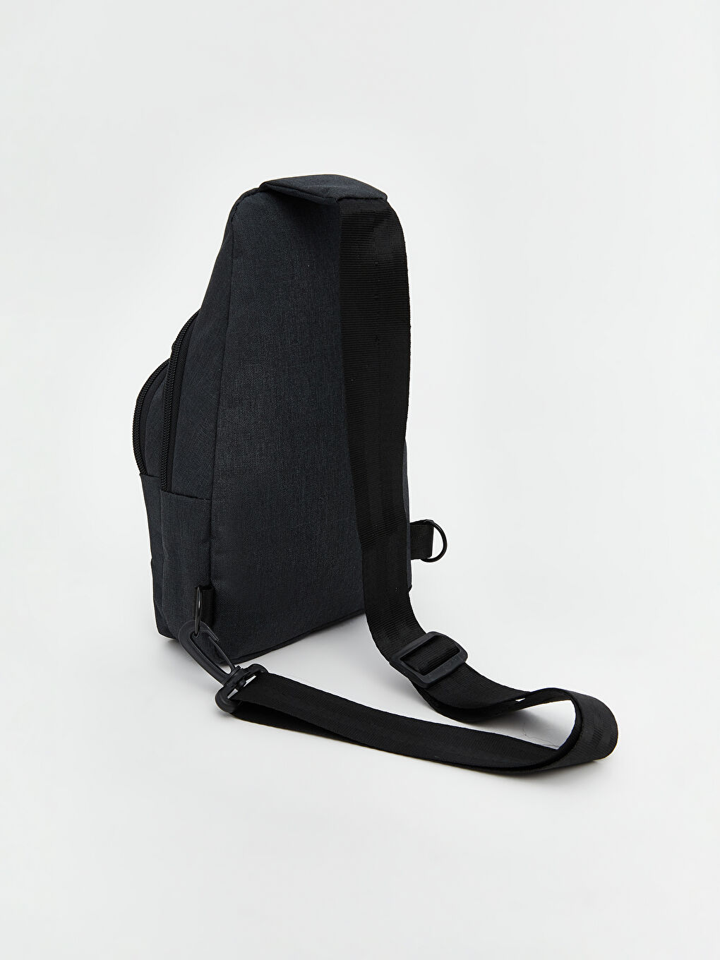 Siyah Baskılı Erkek Göğüs Çantası-1