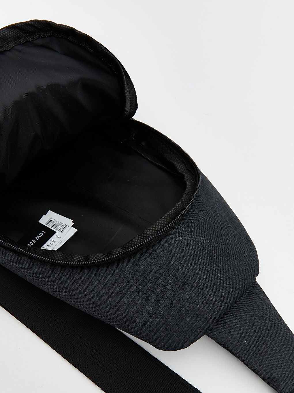 Siyah Baskılı Erkek Göğüs Çantası-2