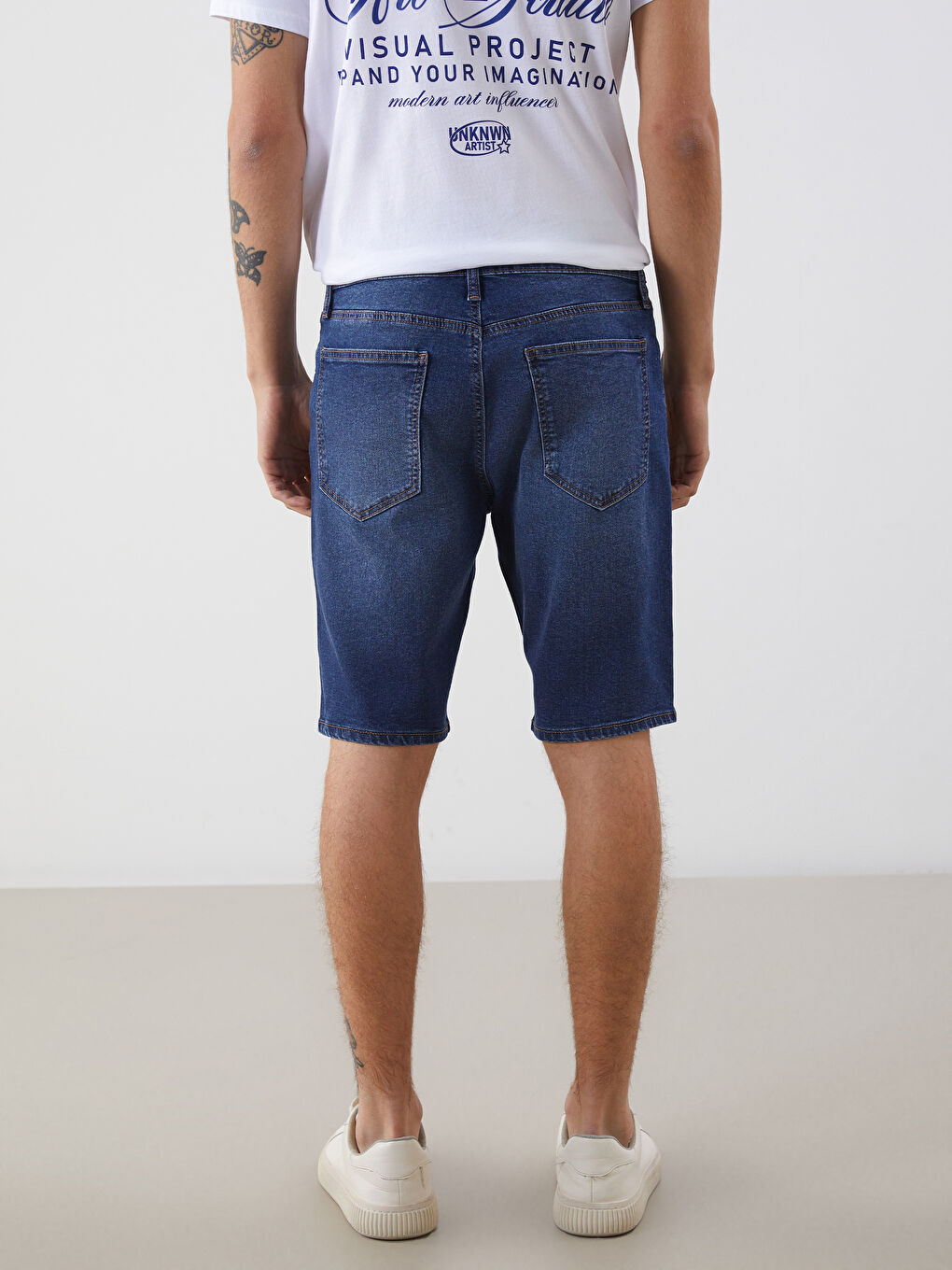 LC Waikiki Slim Fit Men's Denim Shorts -S5MD21Z8-309