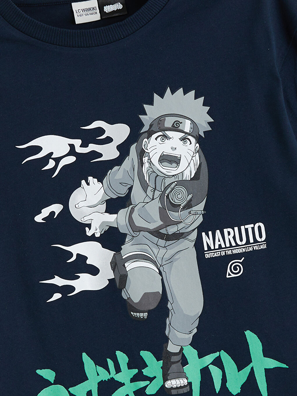 LCW Kids Crew Neck Naruto Printed Boys' T-Shirt -S5MD74Z4-DWP