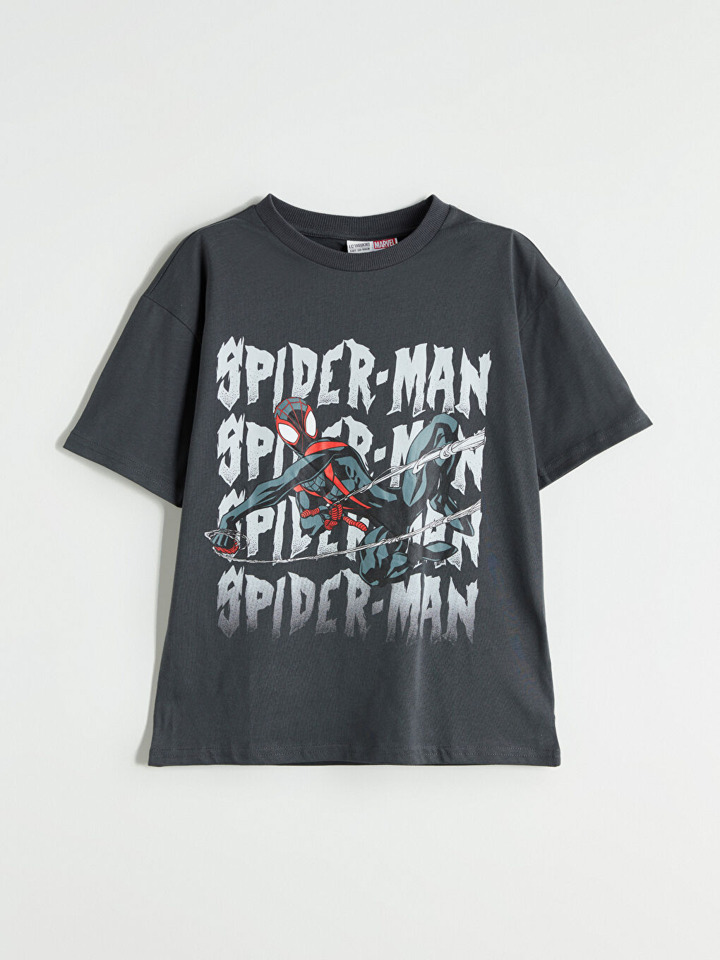 Crew Neck Spider-Man Printed Boys' T-Shirt -S5MD76Z4-VFB