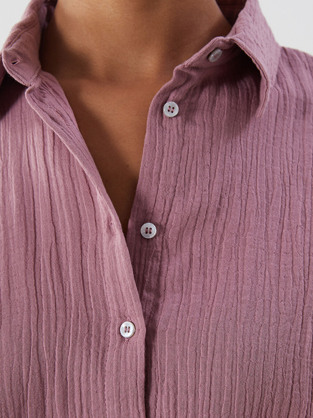 Textured Women's Shirt -S5MD89Z8-JLY
