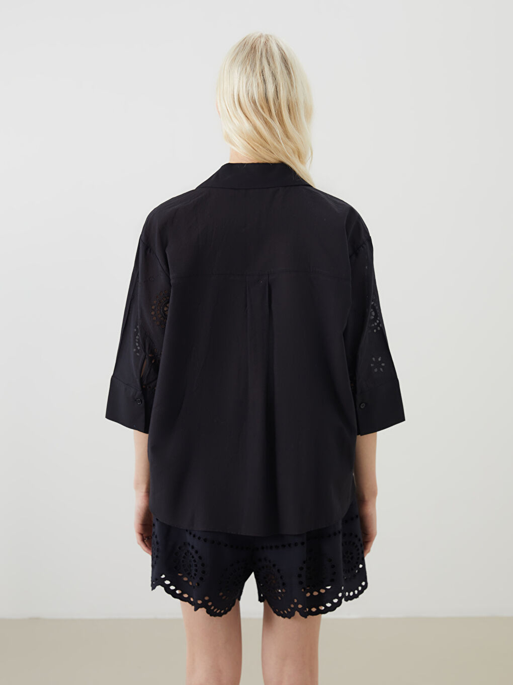 Openwork Oversize Women's Shirt -S5MD91Z8-CVL