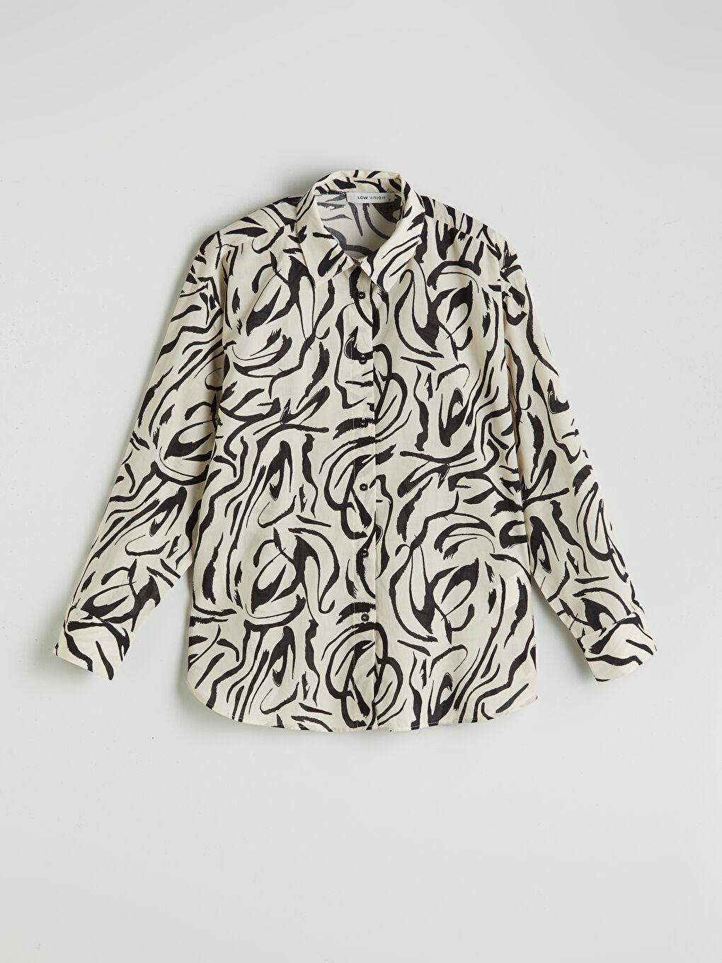 Patterned Oversize Women's Shirt -S5MD99Z8-LQJ