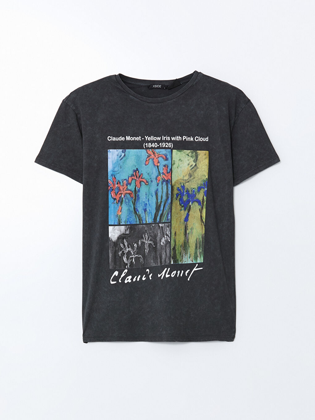 Crew Neck Claude Monet Printed Women'S T-Shirt -S5ME21Z8-VDL