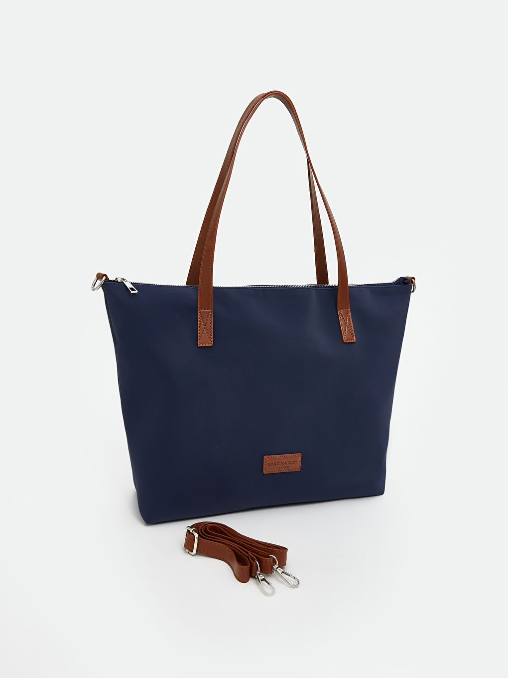 Lacivert Çıkarılabilir Askılı Kadın Omuz Çantası-1