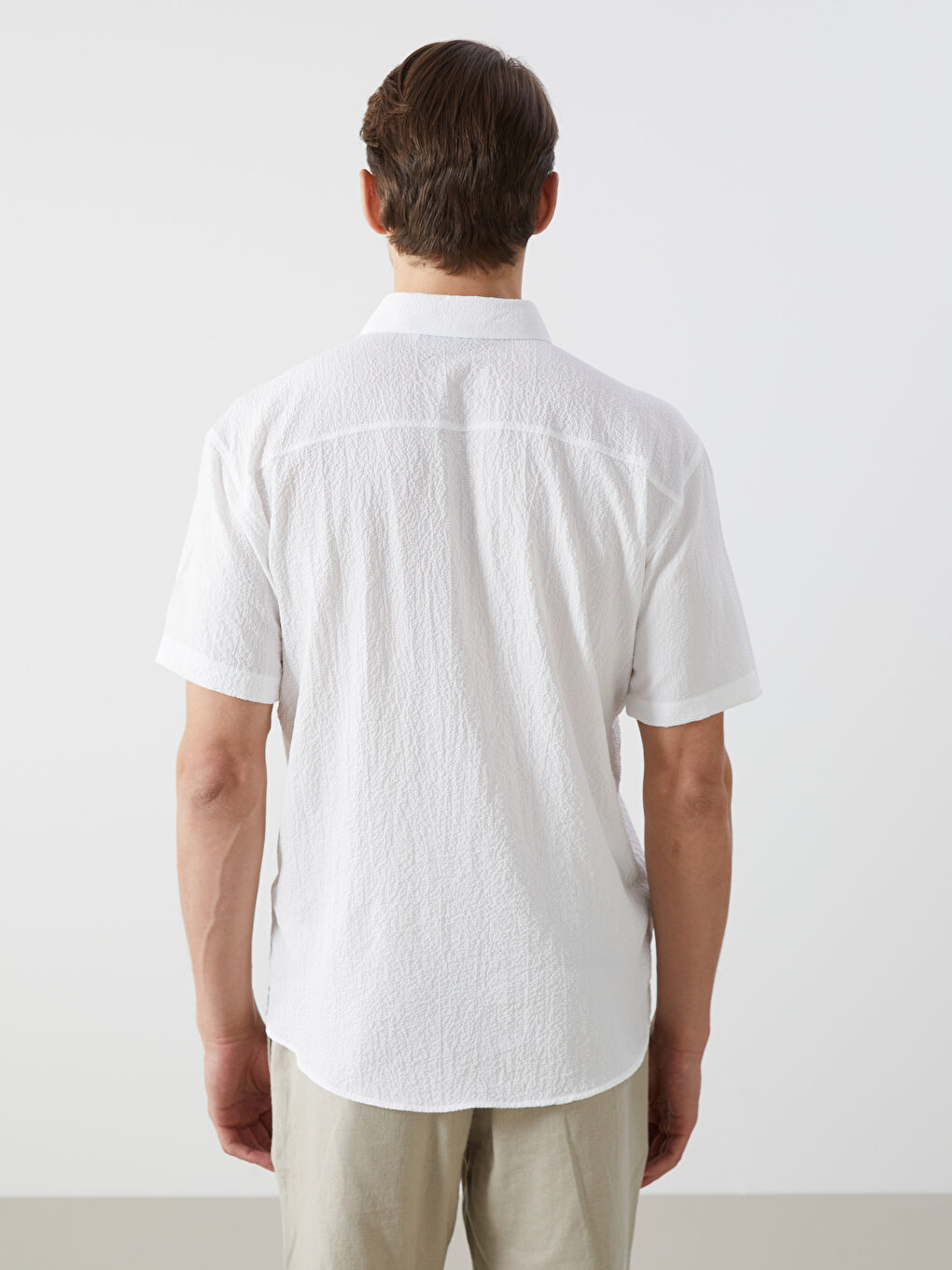 Regular Fit Short Sleeve Men's Shirt-7