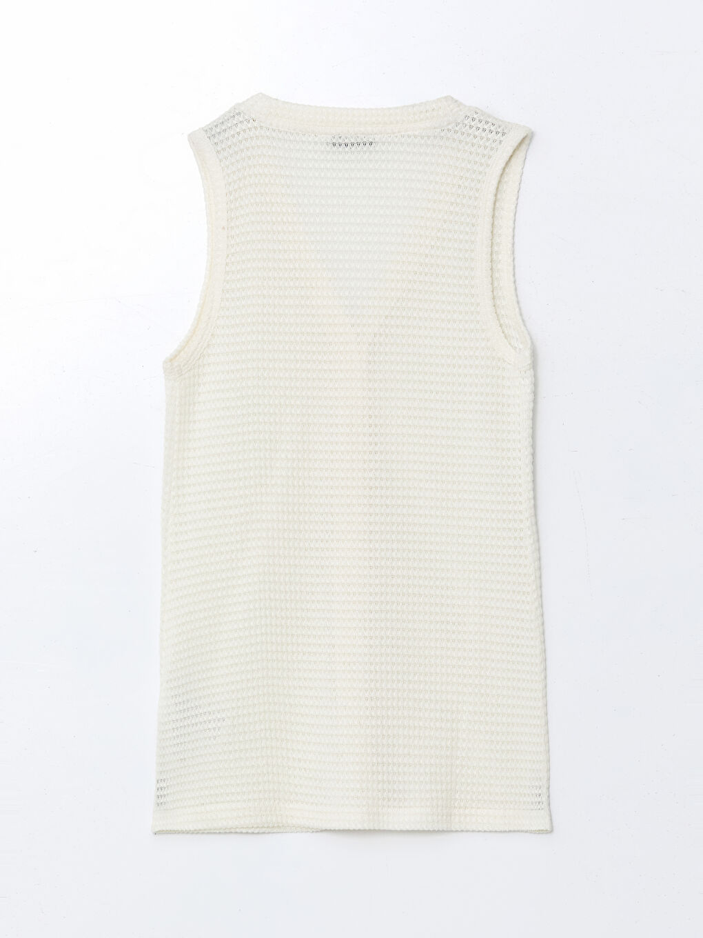 LCW Vision V Neck Textured Women's Waistcoat -S5MF03Z8-FDH