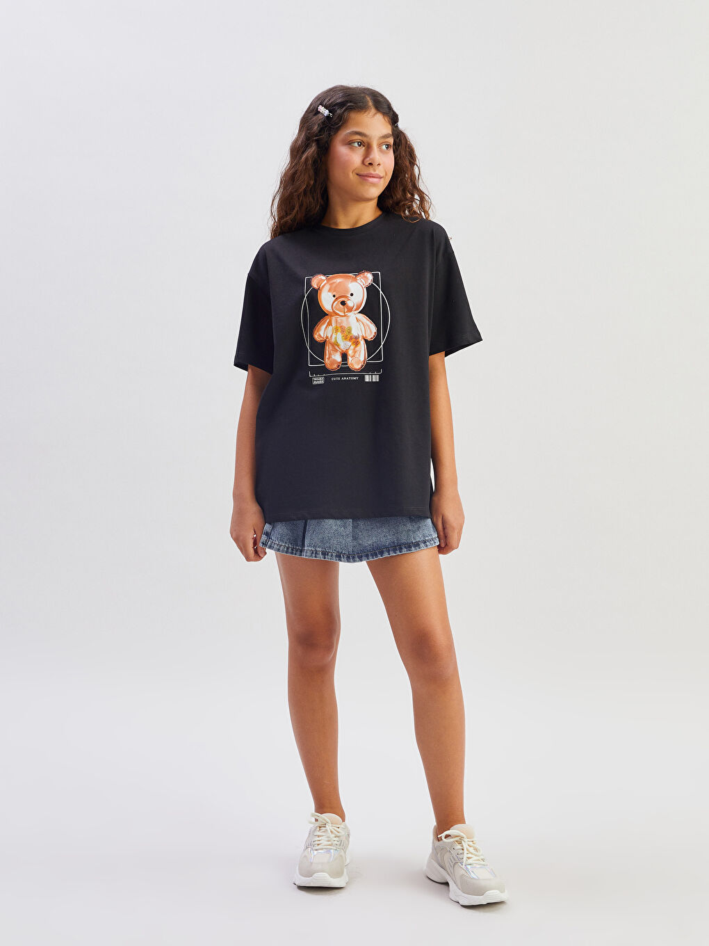 LCW Kids Crew Neck Girls' T-Shirt -S5MF54Z4-CVL