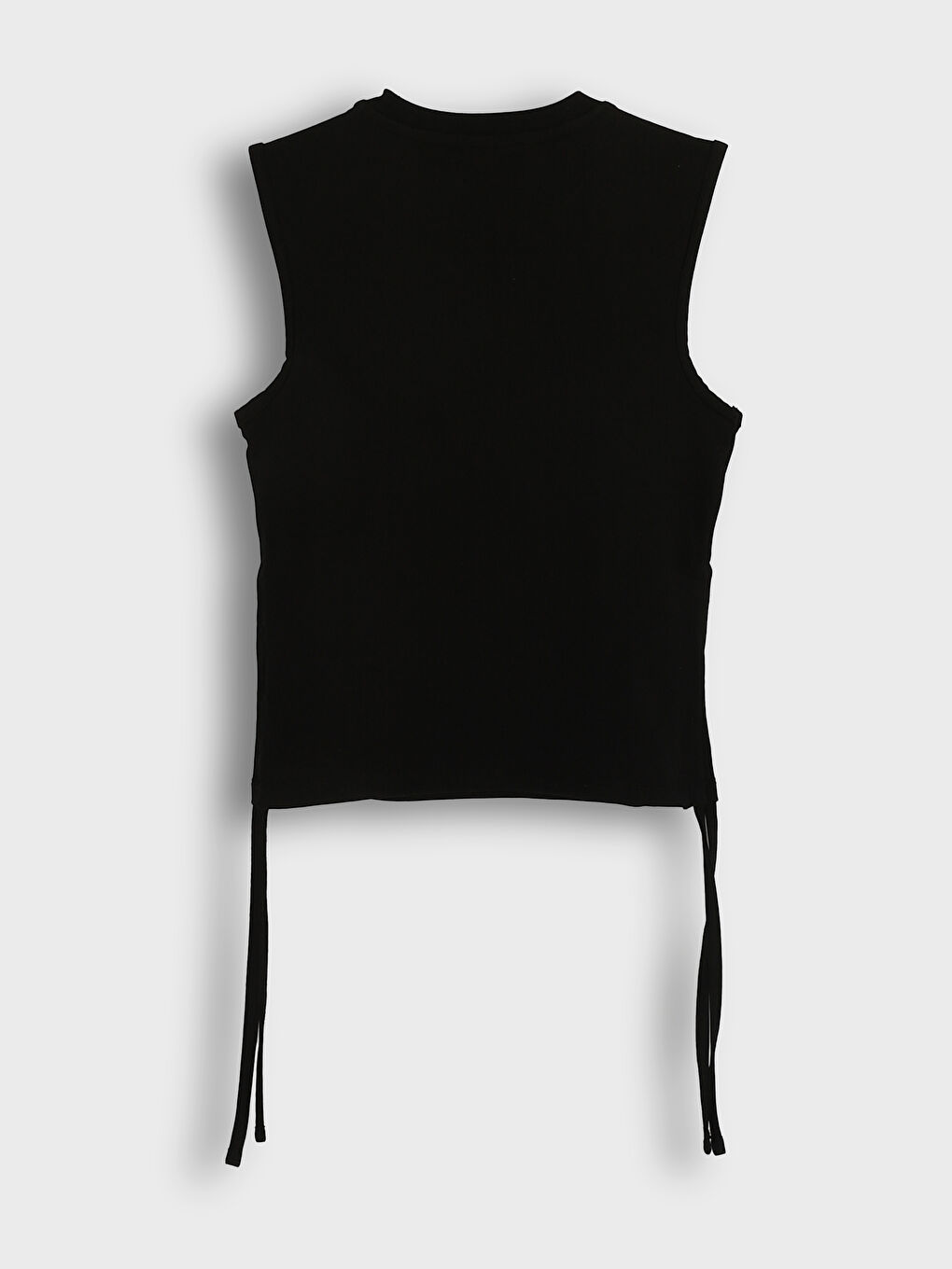 Crew Neck Ruched Crop-1