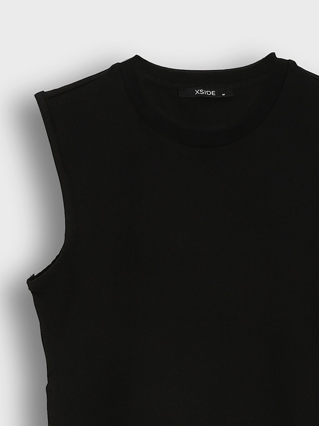 Crew Neck Ruched Crop-2