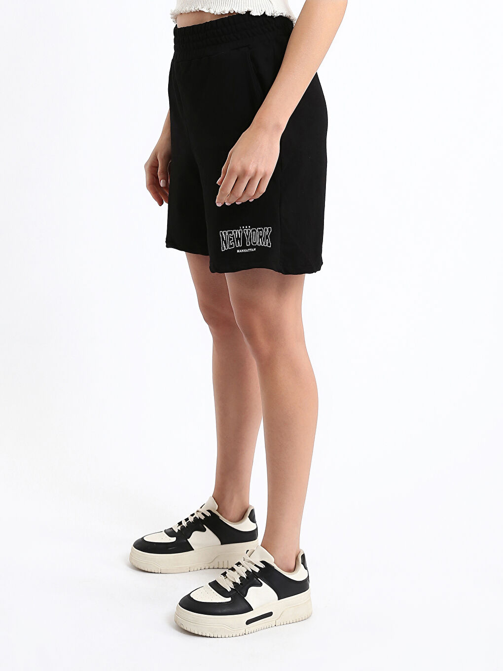Shorts Imprimés à Taille Élastiquée pour Femmes-3