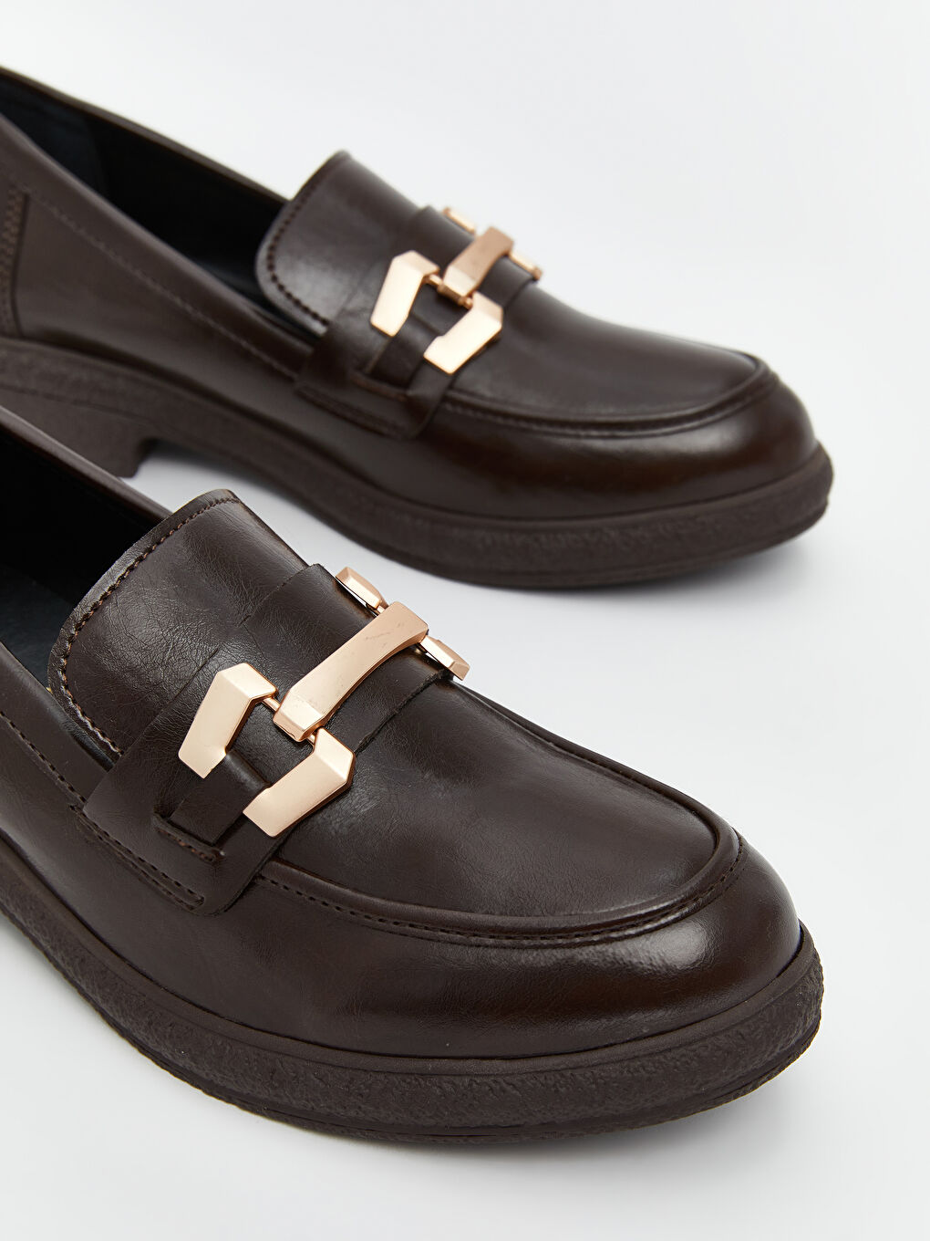 Metal Buckle Women's Loafer Shoes -S5MF72Z8-HCJ