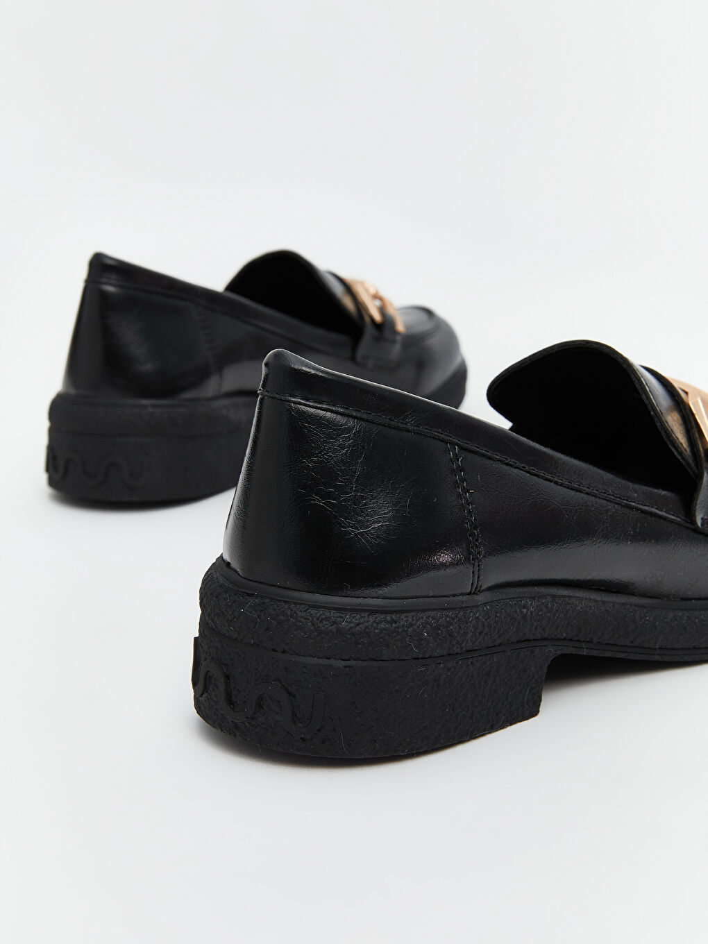 Metal Buckle Women's Loafer Shoes -S5MF72Z8-HUC