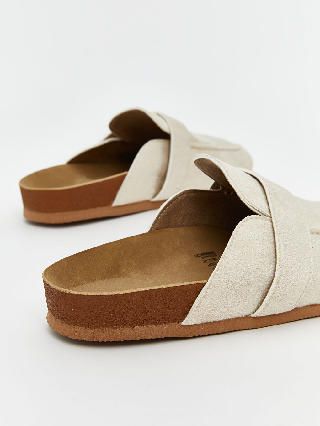 Bej Düz Erkek Ev Terliği-4