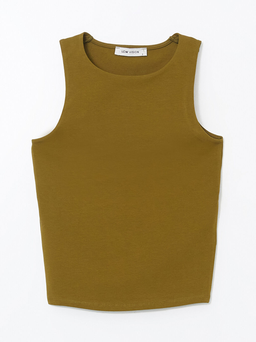 Haki Bisiklet Yaka Kadın Atlet-4