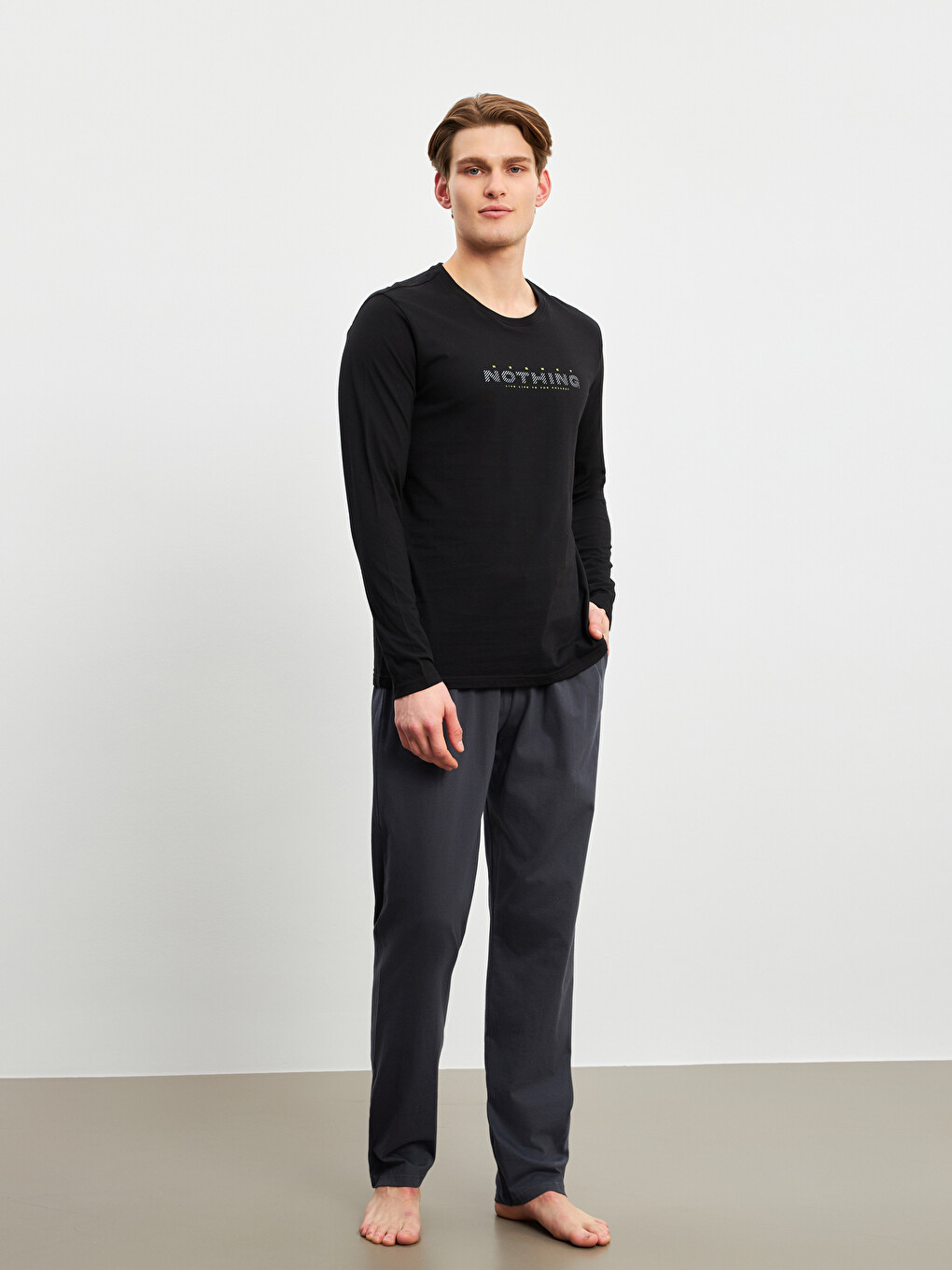 Standard Fit Herren-pyjama-set