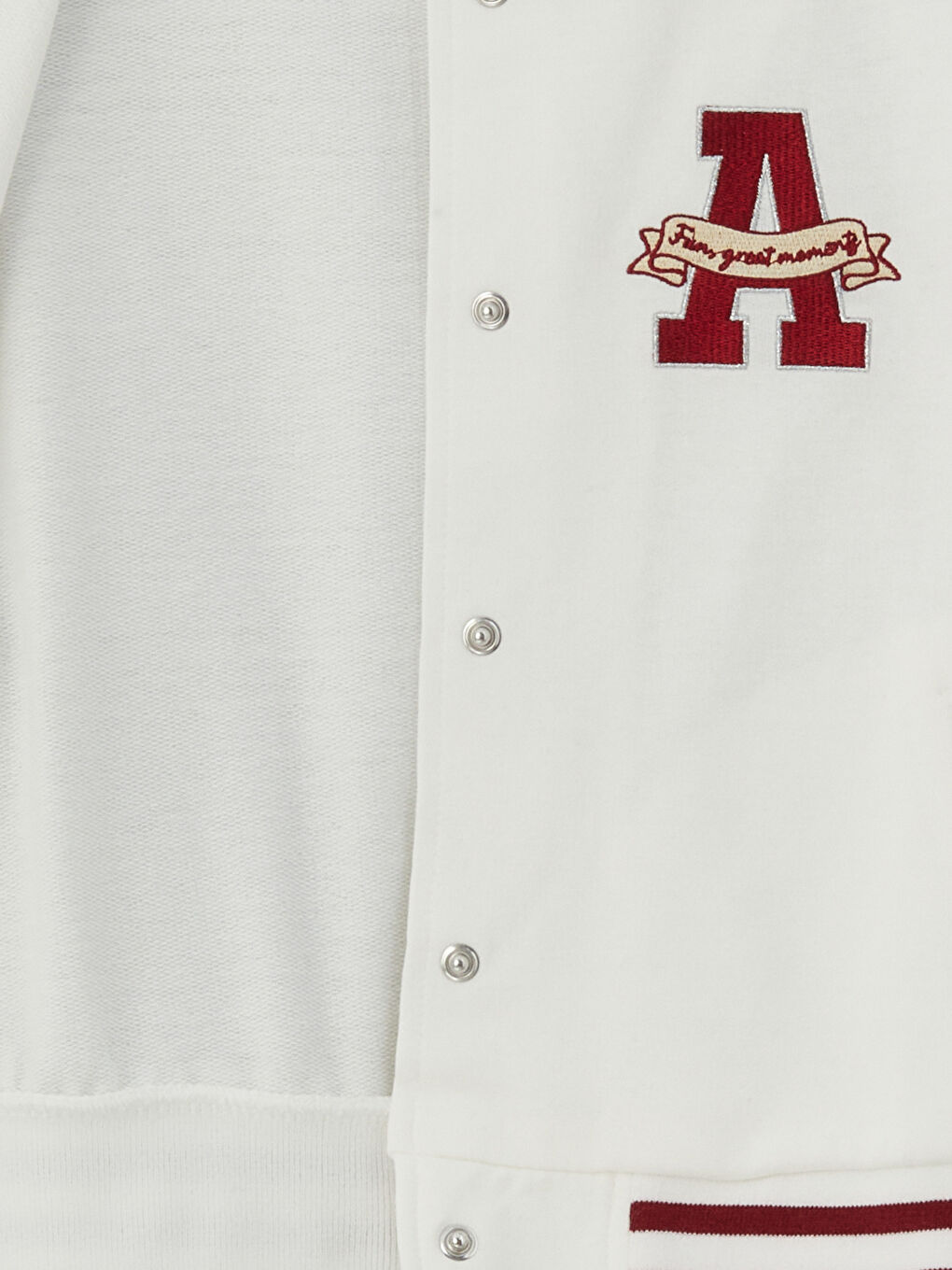LCW ECO Embroidered Girls' College Jacket -S5MH22Z4-R9J