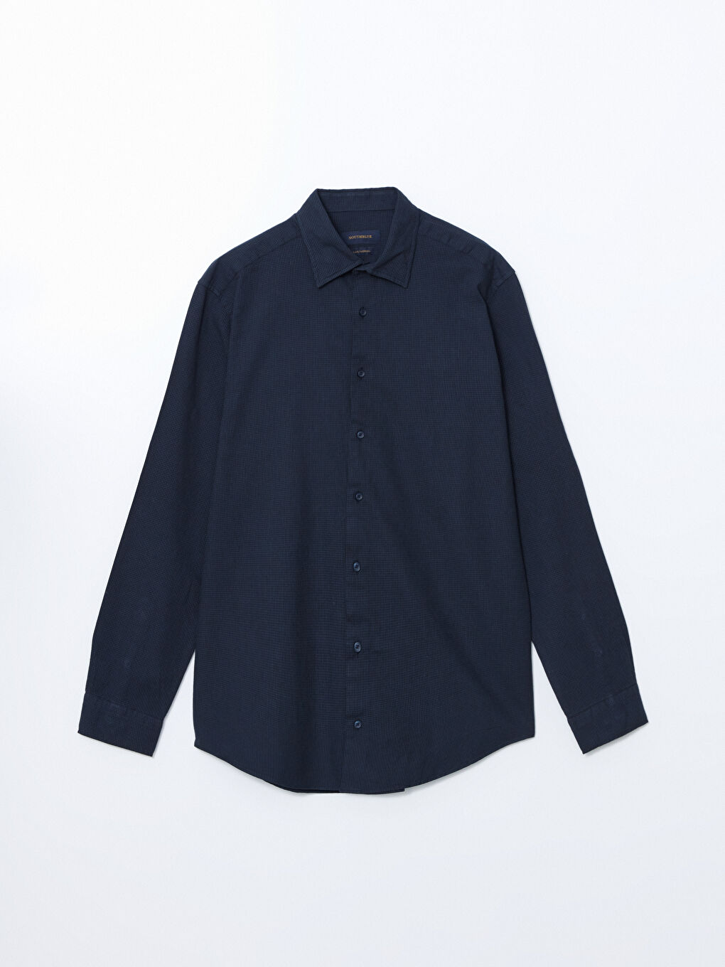 Regular Fit Long Sleeve Dobby Weave Men's Shirt -S5MH43Z8-CTG
