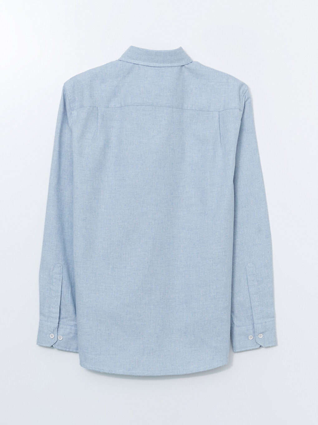 Mavi Regular Fit Uzun Kollu Armürlü Erkek Gömlek-5