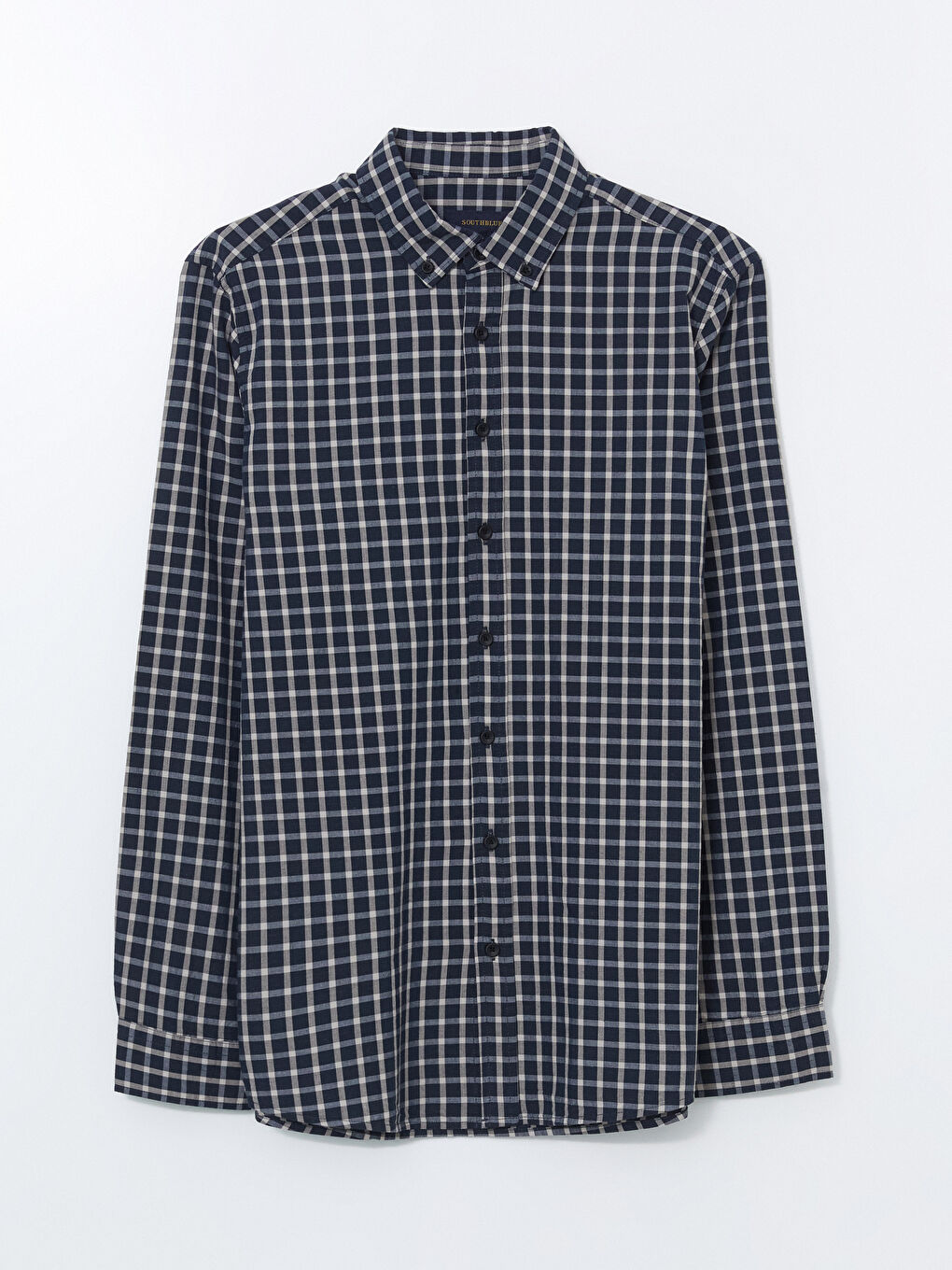 Regular Fit Long Sleeve Plaid Gabardine Men's Shirt -S5MH48Z8-LN6