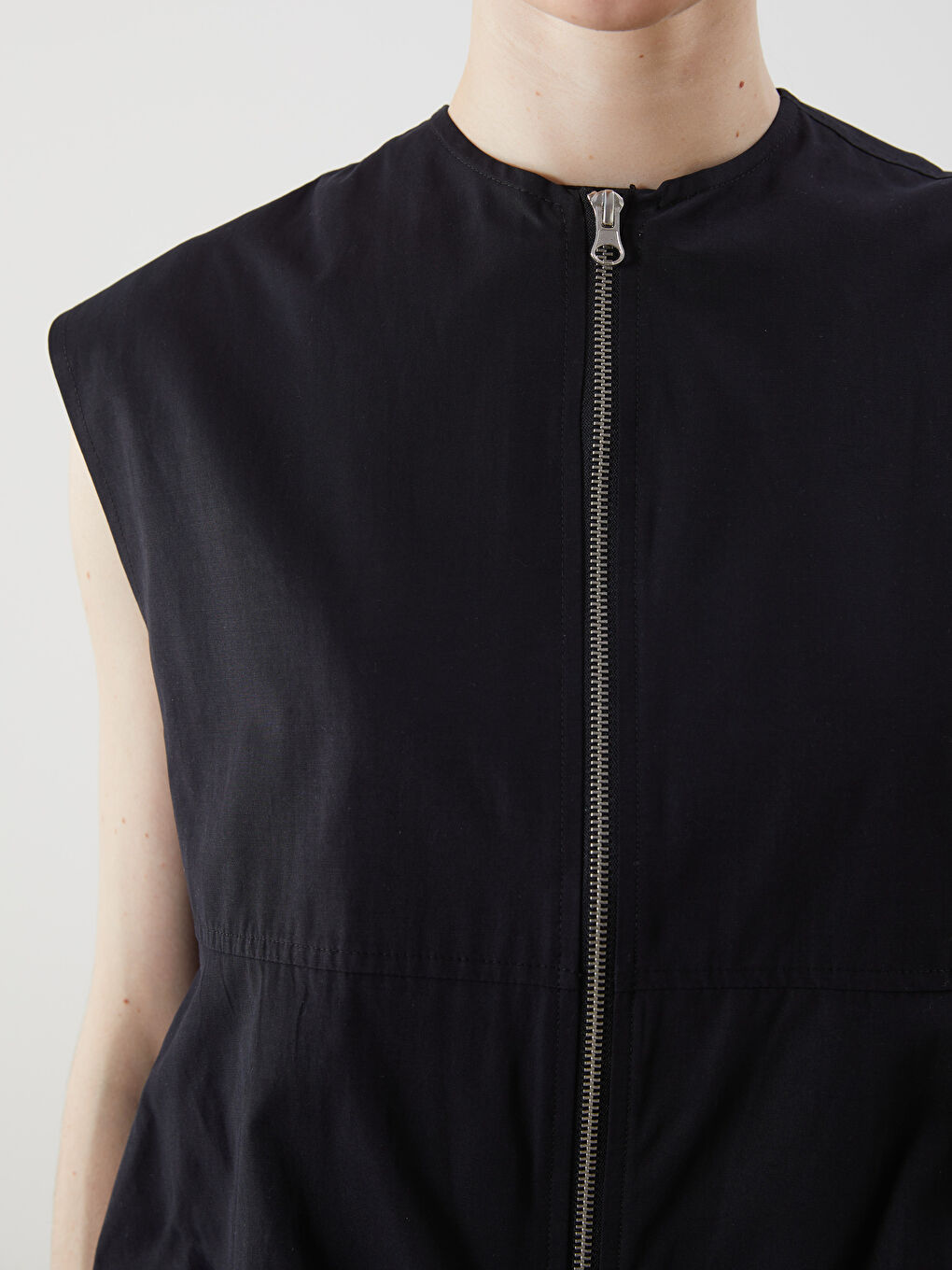 Crew Neck Women's Waistcoat -S5MH63Z8-CVL