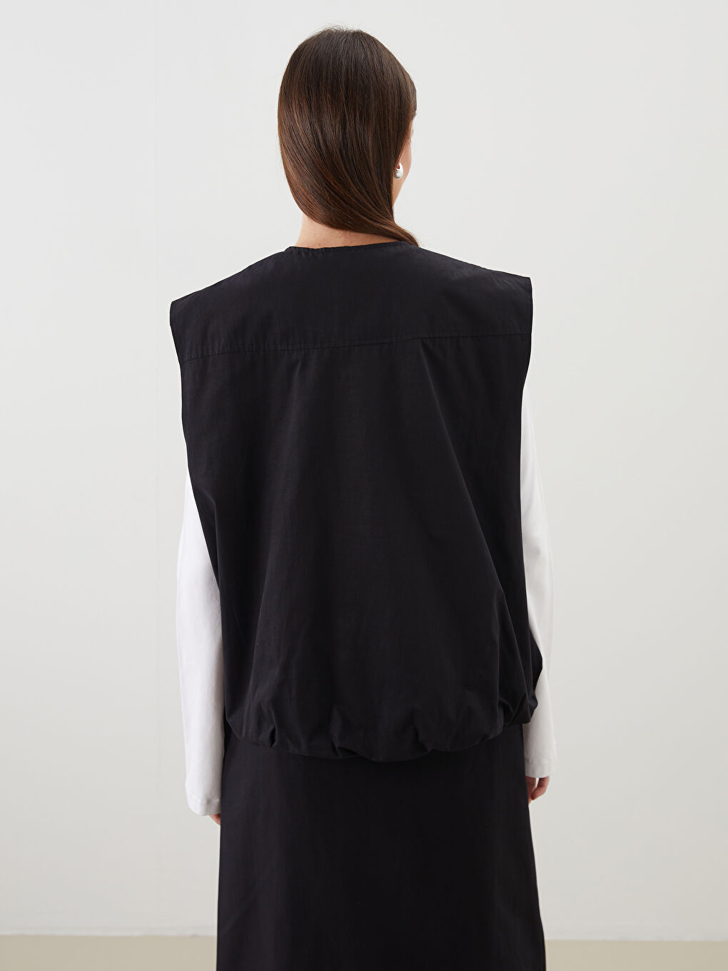 Crew Neck Women's Waistcoat -S5MH63Z8-CVL