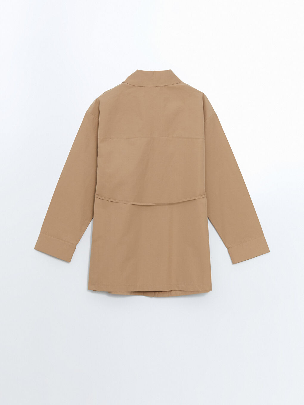 LCW Modest Bej Poplin Kadın Gömlek Tunik - 5