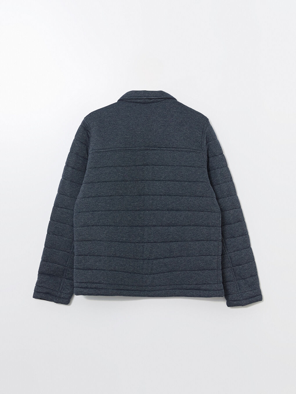 Lacivert Slim Fit Gömlek Yaka Erkek Mont-7