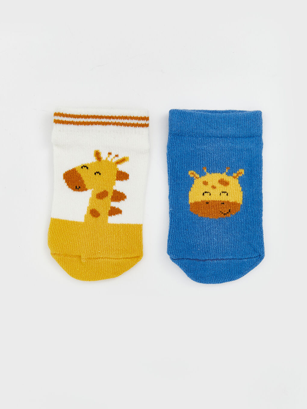 Ekru Baskılı Erkek Bebek Patik Çorap 10'lu-1